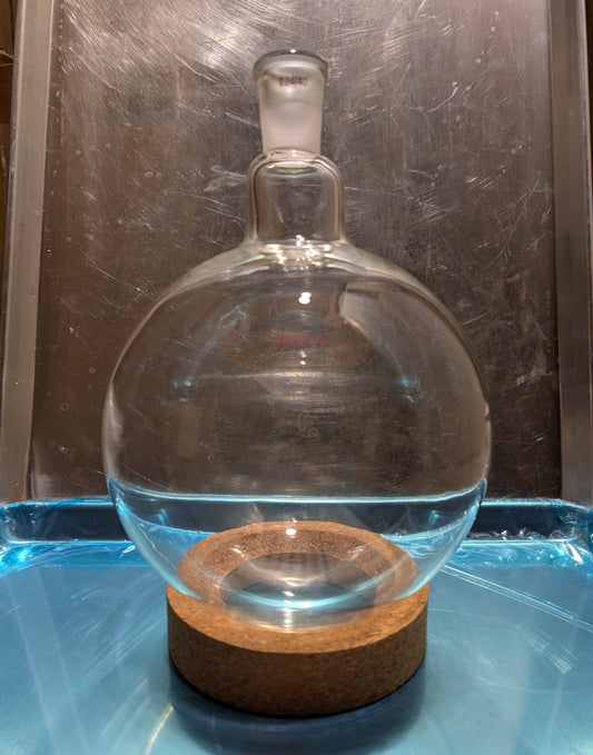 3000ml Borosilicate Glass Receiving Flask — 24/40 Standard Taper — 50% Off